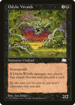 Odylic Wraith (REGULAR) x1 - MTG Weatherlight WTH #77 - Image 1