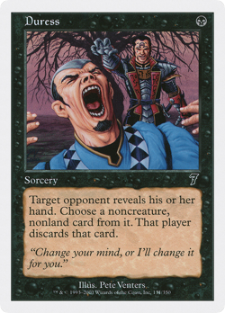 Duress (REGULAR) x1 - MTG Seventh Edition 7ED #131 - Image 1