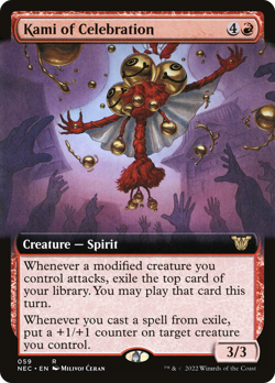 Kami of Celebration (REGULAR) x1 - MTG Neon Dynasty Commander NEC #59 - Image 1