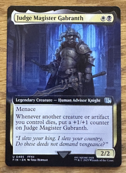 MTG Final Fantasy, Judge Magister Gabranth - Borderless - Image 1
