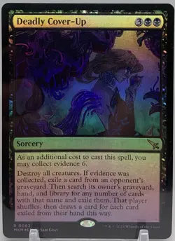 🧙Deadly Cover-Up R 0083 Foil MKM Murder at Karlov Manor MTG - Image 1