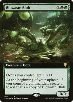 Biowaste Blob (Extended Art) 675 Rare Commander Legends CMR MTG - Image 1