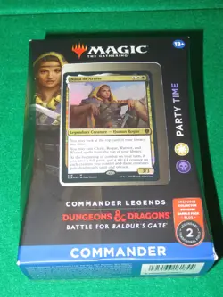 MTG COMMANDER LEGENDS: BATTLE FOR BALDUR'S GATE PARTY TIME SEALED D & D - Image 1