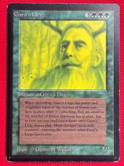 MTG 1X Gaea's Liege X1 Beta Edition Magic - MP (with small indent) - Image 1