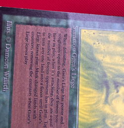 MTG 1X Gaea's Liege X1 Beta Edition Magic - MP (with small indent) - Image 3