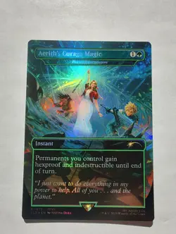 Aerith's Curaga Magic - Heroic Intervention (Rainbow Foil) Secret Lair Drop Foil - Image 1