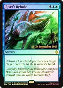 MTG River's Rebuke - Foil - Prerelease Promo, Prerelease & Release Promos, Heavi - Image 1