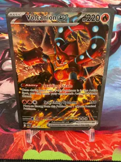 Pokemon Volcanion ex 182/159 Journey Together Special Illustration Rare SIR - Image 1