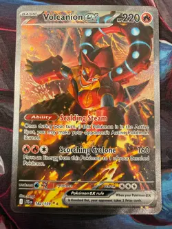 Pokemon Volcanion ex 182/159 Journey Together Special Illustration Rare SIR - Image 3