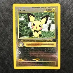 1999 POKEMON WIZARDS BLACK STAR PROMO #35 PICHU - Image 1