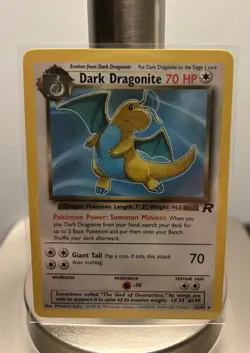 Pokemon Dark Dragonite Team Rocket Rare 22/82 Regular 70 HP English Non holo - Image 1