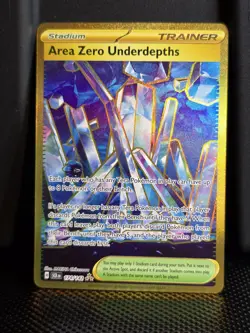 Area Zero Underdepths 174/142 Hyper Rare Gold Pokemon Stellar Crown NM - Image 1