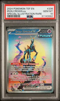 Iron Crown Ex 206/162 Special Illustration Rare Temporal Forces Pokemon PSA 10 - Image 1