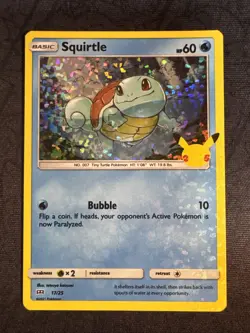 Squirtle 017/025 McDonald's 25th Anniversary Holo Pokemon - Image 1