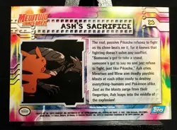 Pokemon TCG Ash's Sacrifice 1998 Topps Mewtwo Strikes Back 36 Movie Blue Logo NM - Image 2