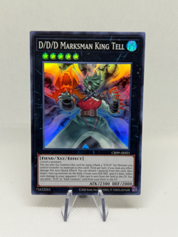 D/D/D Marksman King Tell CR09-AE021 Super Rare AE NM YuGiOh - Image 1