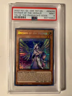 PSA 9 Yugioh! Diviner of The Herald MP22-EN056 PSA 9 - Image 1