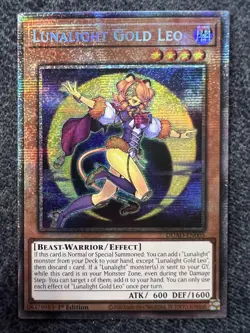 Yugioh Lunalight Gold Leo DUAD-EN005 Starlight Rare 1st Edition NM - Image 1
