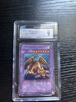 Yu-Gi-Oh! 2002 Metal Raiders Thousand Dragon Secret Rare Card #MRD-143 - Image 1