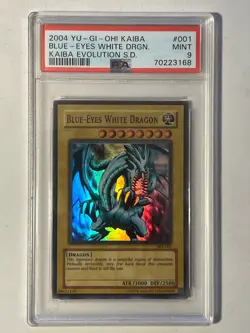 Yu-Gi-Oh Blue Eyes White Dragon SKE-001 PSA 9 - Image 1