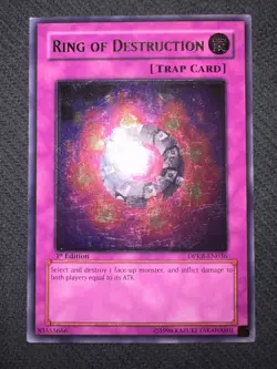 Yugioh Ring of Destruction 1st Edition Ultimate Rare DPKB-EN036 MP/LP - Image 2