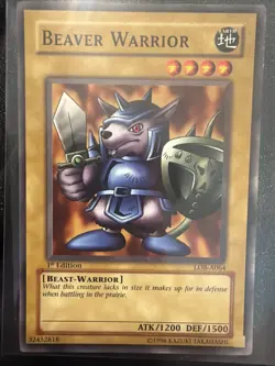 Yu Gi Oh Beaver Warrior - LOB-A064 - Common - 1st Edition - Image 1