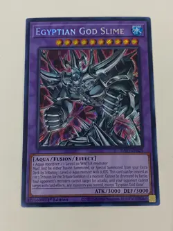 Yugioh - Egyptian God Slime x 3 - 1st Edition Secret Rare LP - Free Holo Card B - Image 3