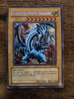 Yu-Gi-Oh TCG Unlimited Blue-Eyes White Dragon BPT-009 2003 Secret Rare MP - Image 1