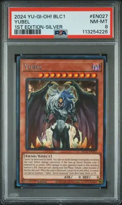 2024 YU-GI-OH! BLC1-BATTLES OF LEGEND: CHAPTER 1 1ST ED-SILVER YUBEL PSA 8 - Image 1