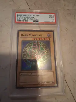 2004 SYE YU-GI-OH! STARTER DECK YUGI EVOLUTION #001 DARK MAGICIAN PSA 9 - Image 1