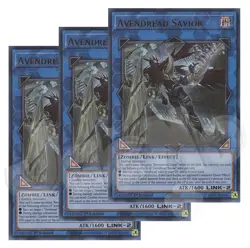 Yugioh - Avendread Savior x 3 - 1st Edition Ultra Rare NM - Free Holo Card - Image 1