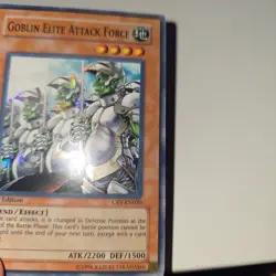 YUGIOH 1st EDITION CRV-EN020 GOBLIN ELITE ATTACK FORCE SUPER RARE NEAR MP/HP DMG - Image 5