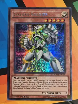 Yugioh Galaxy Soldier WSUP-EN010 Secret Rare 1st Ed - Image 1