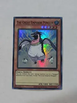 Yu-Gi-Oh! The Great Emperor Penguin Unlimited OP17-EN005 Super Rare NM Holo - Image 1