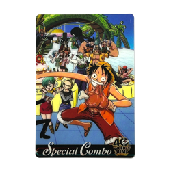 S5282 Dragon Ball x One Piece Jump Magazine 40th Anniversary Card Luffy Nami F21 - Image 1