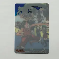 S5282 Dragon Ball x One Piece Jump Magazine 40th Anniversary Card Luffy Nami F21 - Image 2