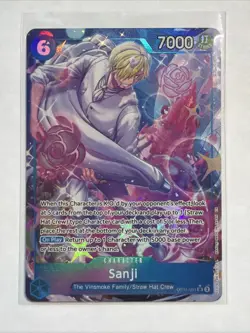 Sanji OP11-051 SR Alt Art A Fist of Divine Speed ONE PIECE Card NM English - Image 1