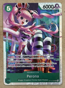 Perona Foil The Azure Sea's Seven Super Rare OP14-033 One Piece CCG - Image 1