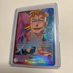 Signed One Piece CCG Two Legends Marco Leader OP08-002 Kyle Phillips! - Image 1