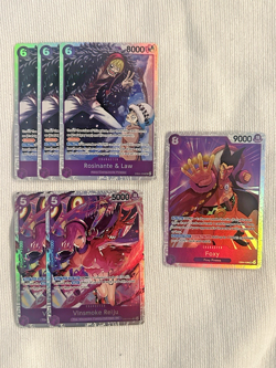 One piece EB04-038 Rosinante & Law SR Alt Art Rosinante & Law English LOT 9x - Image 3