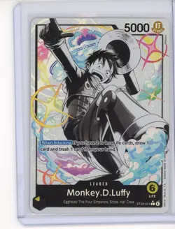 One Piece Egghead Monkey.D.Luffy ST29-001 ALTERNATE ART - Black & White - Image 1