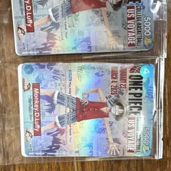 2 Bandai Namco One Piece CCG College Basketball Monkey D. Luffy Promo Holo - Image 3