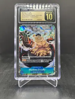 One Piece A Fist of Divine Speed Monkey D. Luffy UC TR CGC Pristine 10 #OP11-058 - Image 1