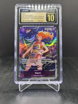 One Piece Best Selection Vol. 4 Nami Uncommon Alt Art CGC Pristine 10 #OP09-070 - Image 1