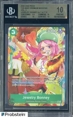 2025 One Piece The Best Premium V.2 Jewelry Bonney Alt Art BGS 10 PRISTINE - Image 1