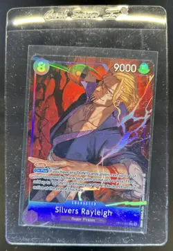 2025 One Piece Carrying On His Will Silvers Rayleigh Alt Art #OP13-066 SR - Image 1