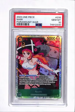 2023 One Piece OP2 Nami SR PSA 10 (BCGA6) #036 - Image 1
