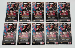 Lot of (10) One Piece TCG EN OP-09 Emperors In The New World Sleeved Packs - Image 1