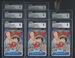 Lot (8) 2023 One Piece JPN Shonen Jump Jan Issue #P-033 Monkey D. Luffy CGC 9 - Image 1