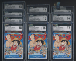 Lot (10) 2023 One Piece JPN Shonen Jump Jan Issue #P-033 Monkey D. Luffy CGC 10 - Image 1